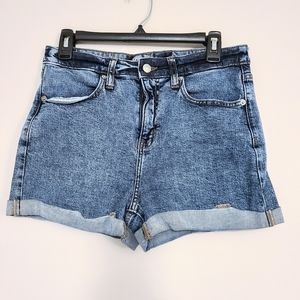 5/$30 Wild Fable Retro Light Blue Denim Cuffed Hem High Waisted Jean Shorts